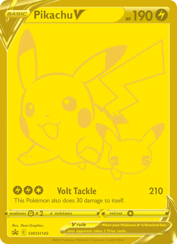 Pikachu V — SWSH Black Star Promos card #SWSH145