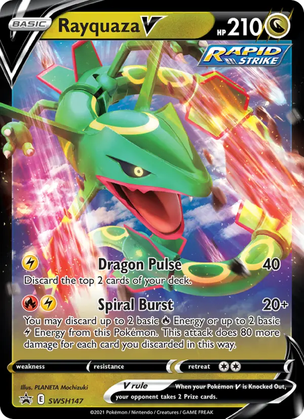 Rayquaza V — SWSH Black Star Promos card #SWSH147