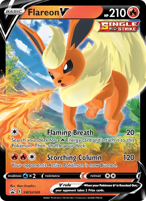 Flareon V — SWSH Black Star Promos card #SWSH149