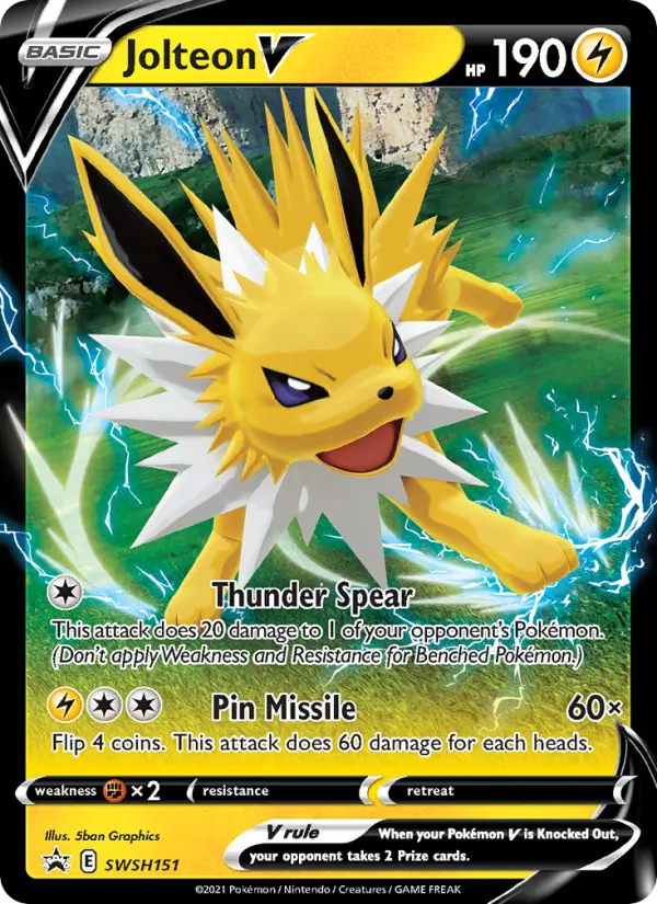 Jolteon V — SWSH Black Star Promos card #SWSH151