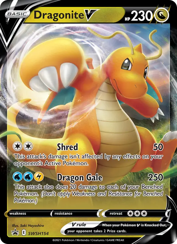 Dragonite V — SWSH Black Star Promos card #SWSH154