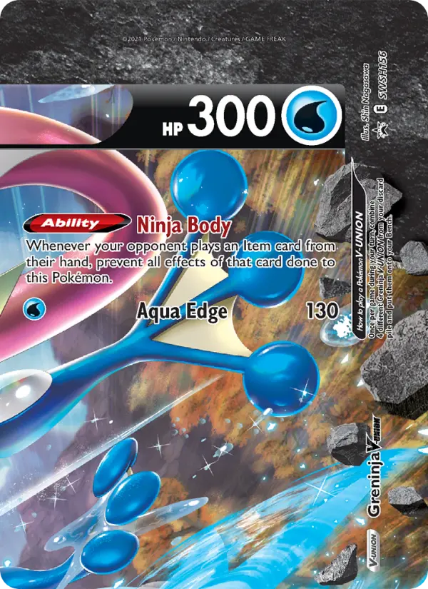 Greninja V-UNION — SWSH Black Star Promos card #SWSH156