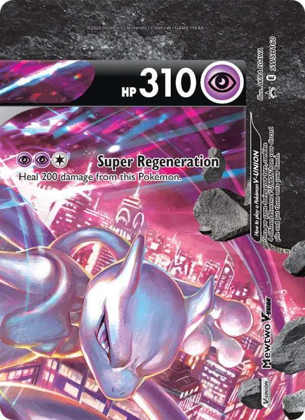 Mewtwo V-UNION — SWSH Black Star Promos card #SWSH160