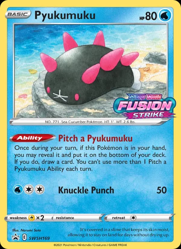 Pyukumuku — SWSH Black Star Promos card #SWSH169