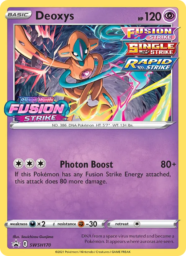 Deoxys — SWSH Black Star Promos card #SWSH170