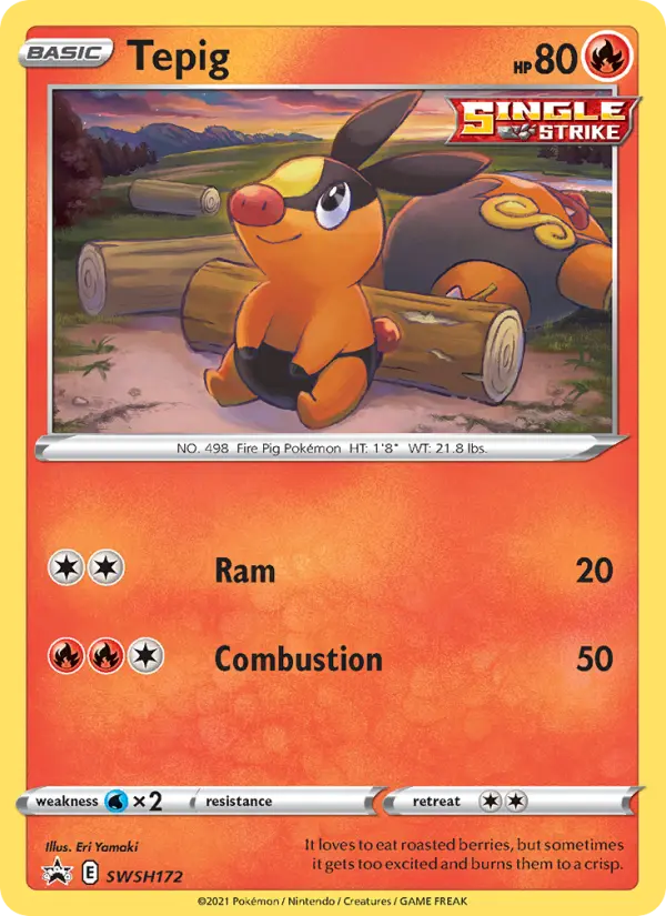 Tepig — SWSH Black Star Promos card #SWSH172