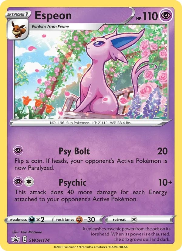 Espeon — SWSH Black Star Promos card #SWSH174