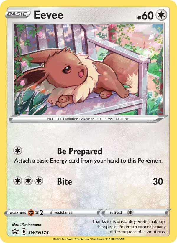 Eevee — SWSH Black Star Promos card #SWSH175