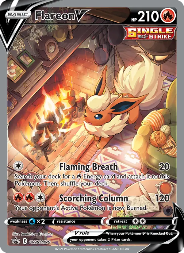 Flareon V — SWSH Black Star Promos card #SWSH179