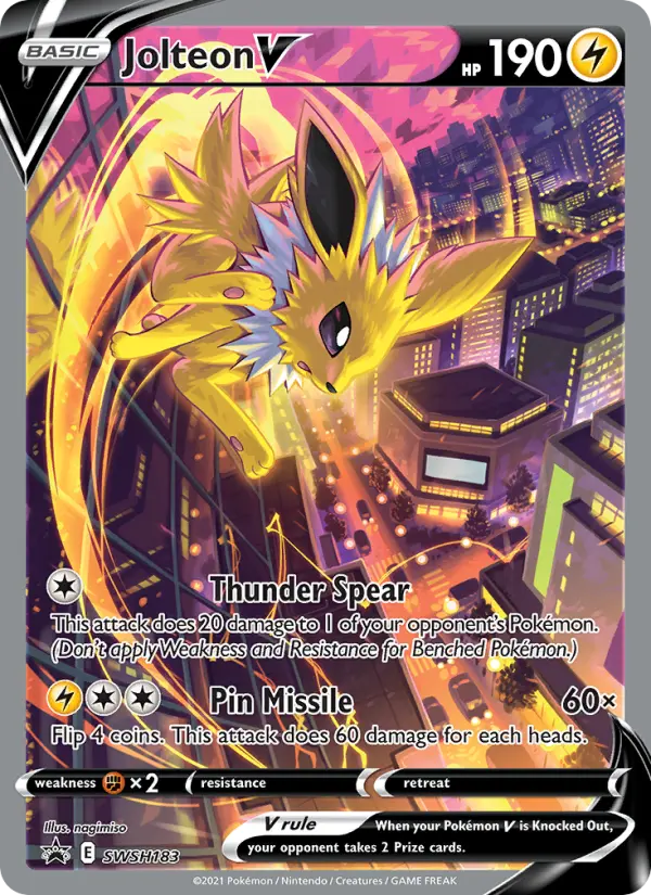 Jolteon V — SWSH Black Star Promos card #SWSH183