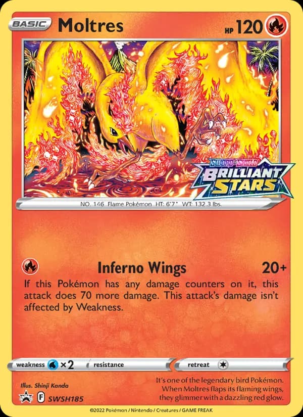 Moltres — SWSH Black Star Promos card #SWSH185