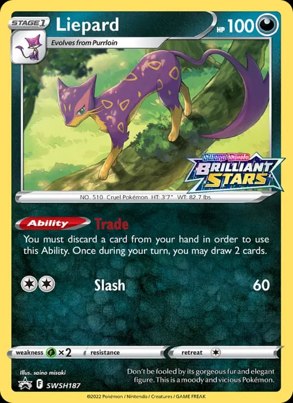 Liepard — SWSH Black Star Promos card #SWSH187