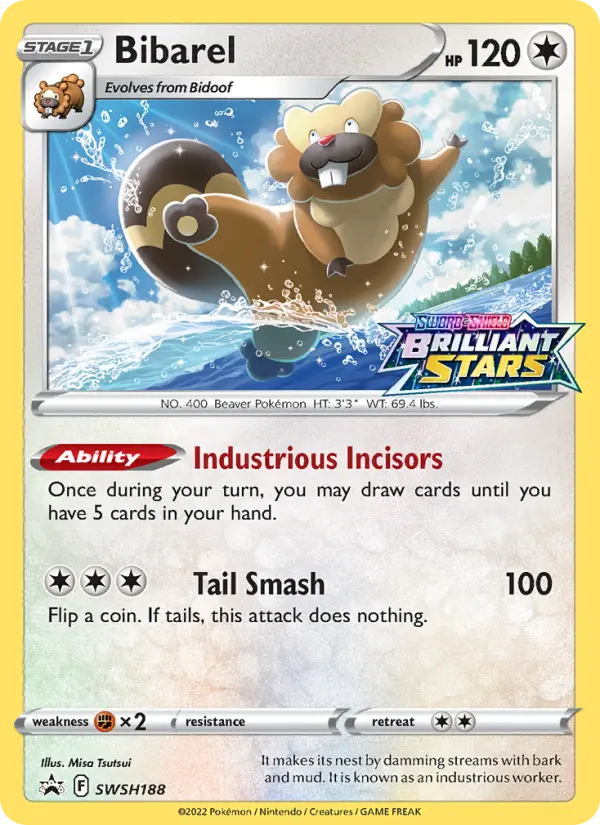 Bibarel — SWSH Black Star Promos card #SWSH188