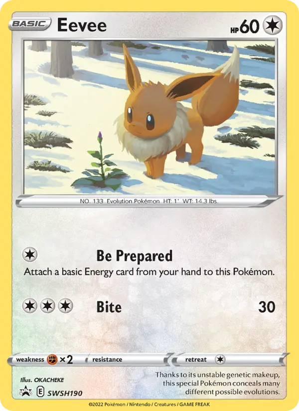 Eevee — SWSH Black Star Promos card #SWSH190