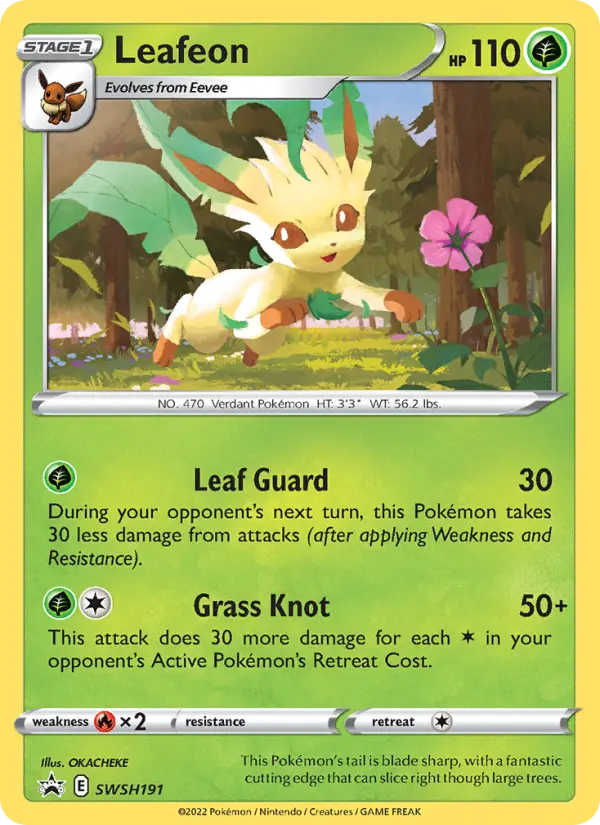 Leafeon — SWSH Black Star Promos card #SWSH191