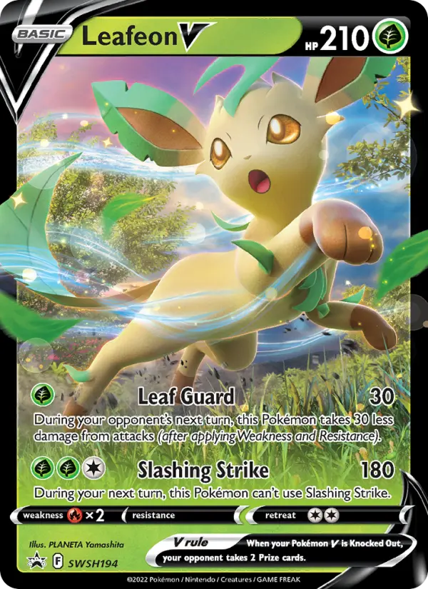Leafeon V — SWSH Black Star Promos card #SWSH194