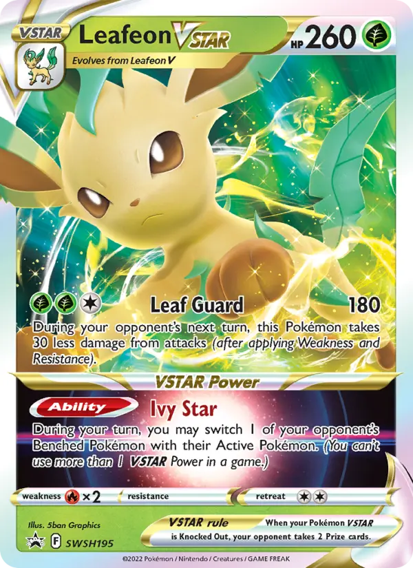 Leafeon VSTAR — SWSH Black Star Promos card #SWSH195