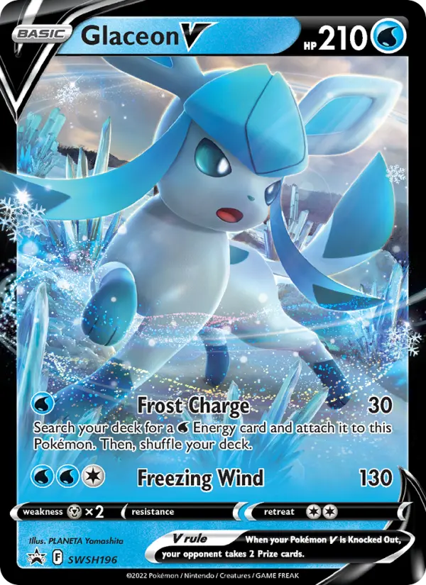 Glaceon V — SWSH Black Star Promos card #SWSH196