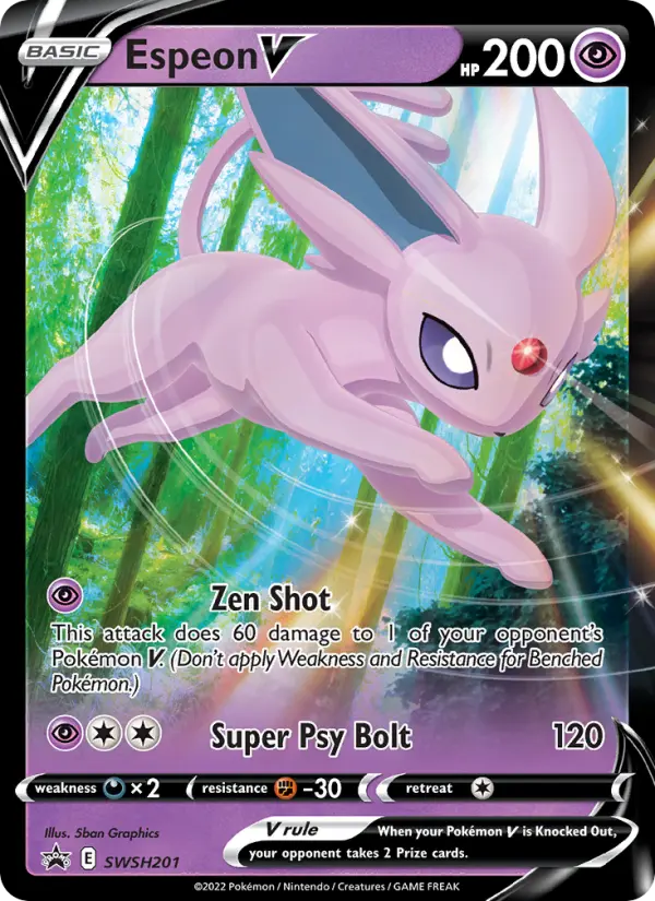 Espeon V — SWSH Black Star Promos card #SWSH201