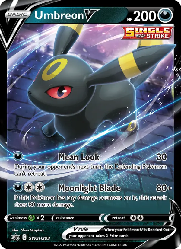 Umbreon V — SWSH Black Star Promos card #SWSH203