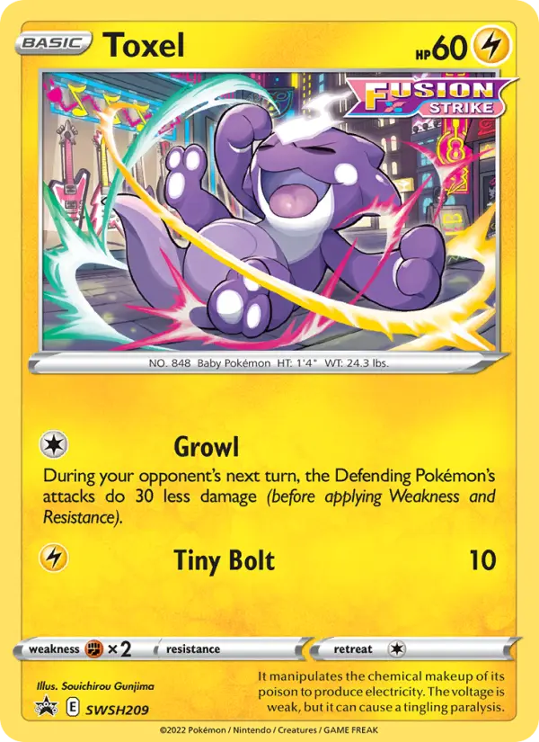 Toxel — SWSH Black Star Promos card #SWSH209
