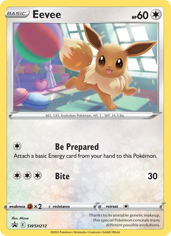 Eevee — SWSH Black Star Promos card #SWSH212