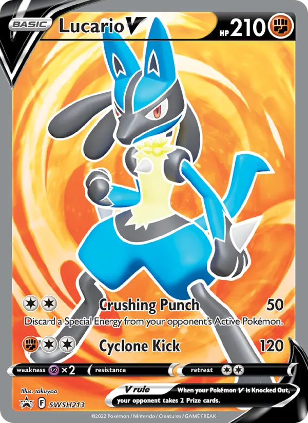 Lucario V — SWSH Black Star Promos card #SWSH213