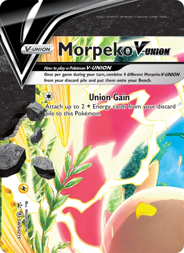 Morpeko V-UNION — SWSH Black Star Promos card #SWSH215