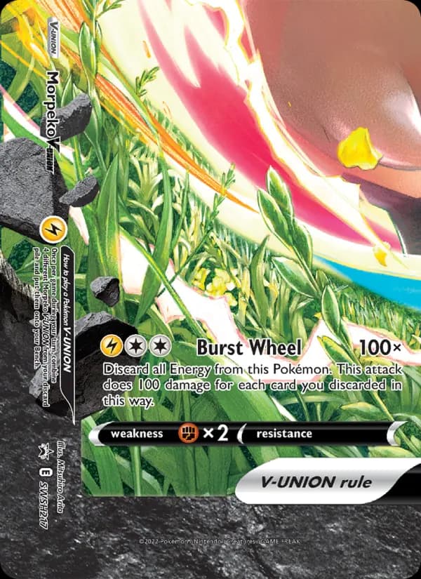 Morpeko V-UNION — SWSH Black Star Promos card #SWSH217