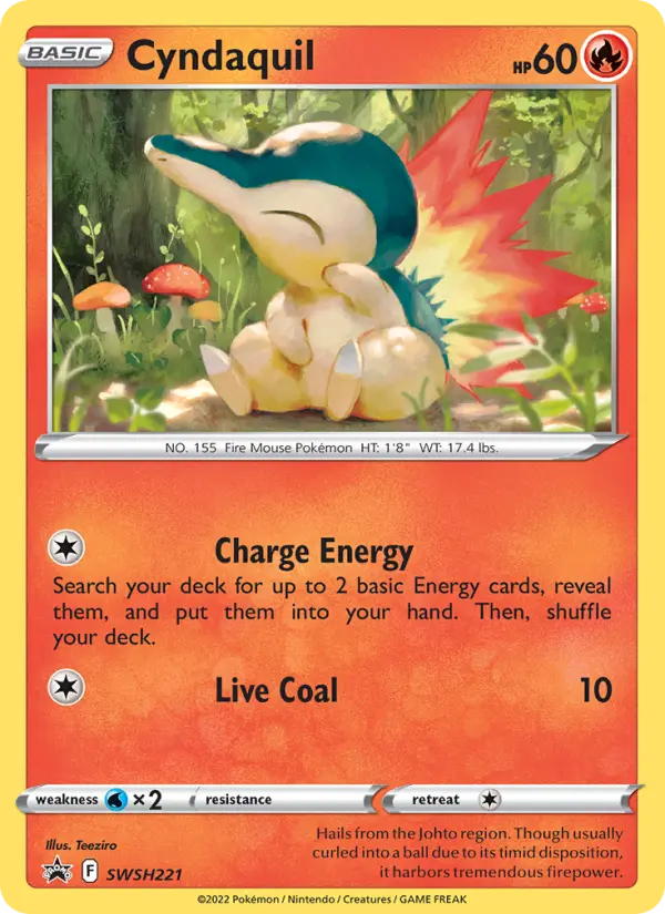 Cyndaquil — SWSH Black Star Promos card #SWSH221