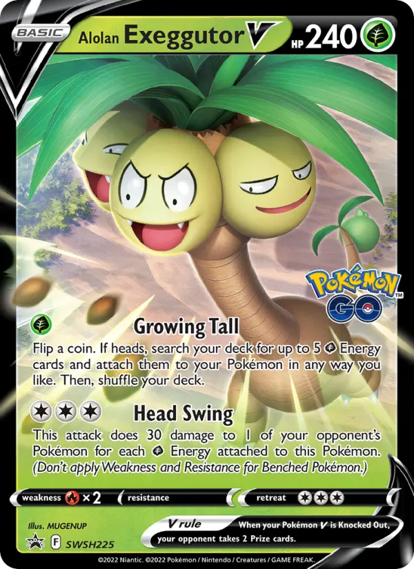 Alolan Exeggutor V — SWSH Black Star Promos card #SWSH225