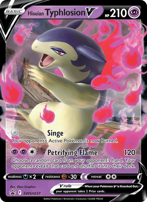 Hisuian Typhlosion V — SWSH Black Star Promos card #SWSH237