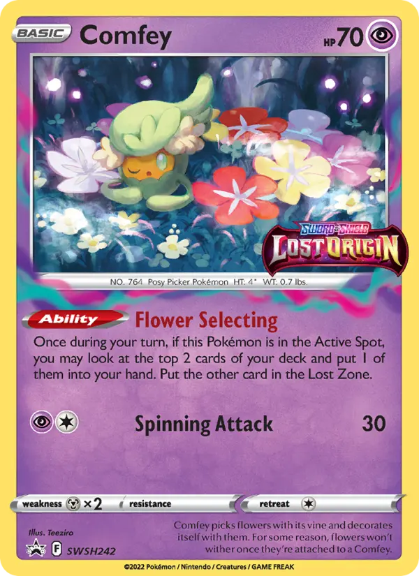 Comfey — SWSH Black Star Promos card #SWSH242