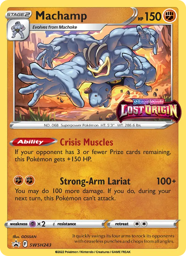Machamp — SWSH Black Star Promos card #SWSH243