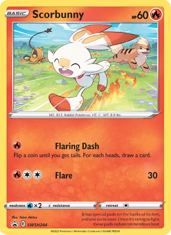 Scorbunny — SWSH Black Star Promos card #SWSH244
