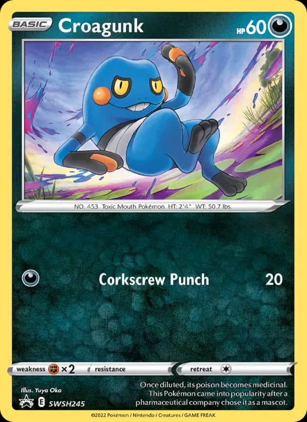 Croagunk — SWSH Black Star Promos card #SWSH245