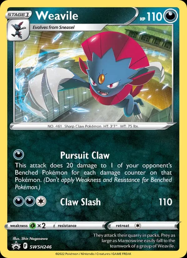 Weavile — SWSH Black Star Promos card #SWSH246