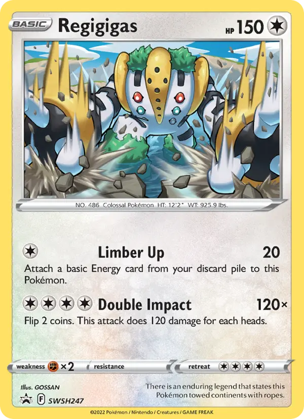 Regigigas — SWSH Black Star Promos card #SWSH247