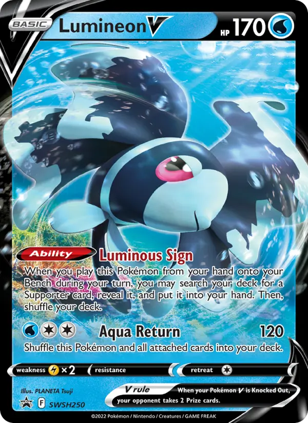Lumineon V — SWSH Black Star Promos card #SWSH250