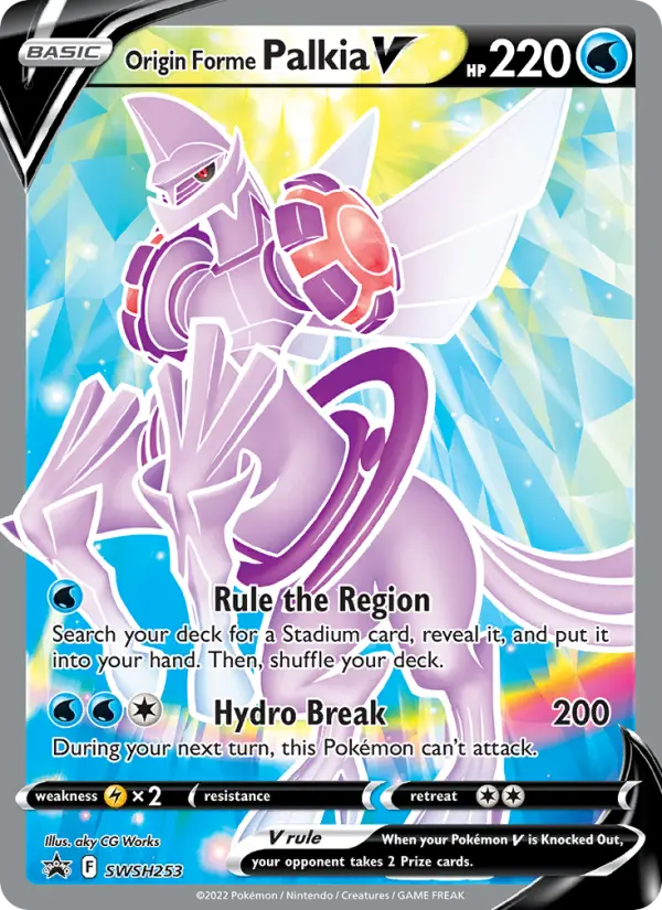 Origin Forme Palkia V — SWSH Black Star Promos card #SWSH253