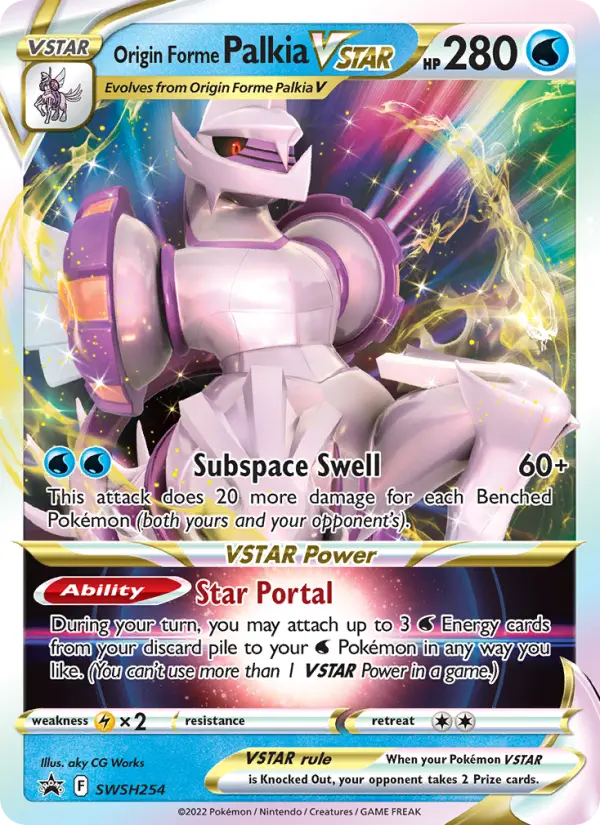 Origin Forme Palkia VSTAR — SWSH Black Star Promos card #SWSH254