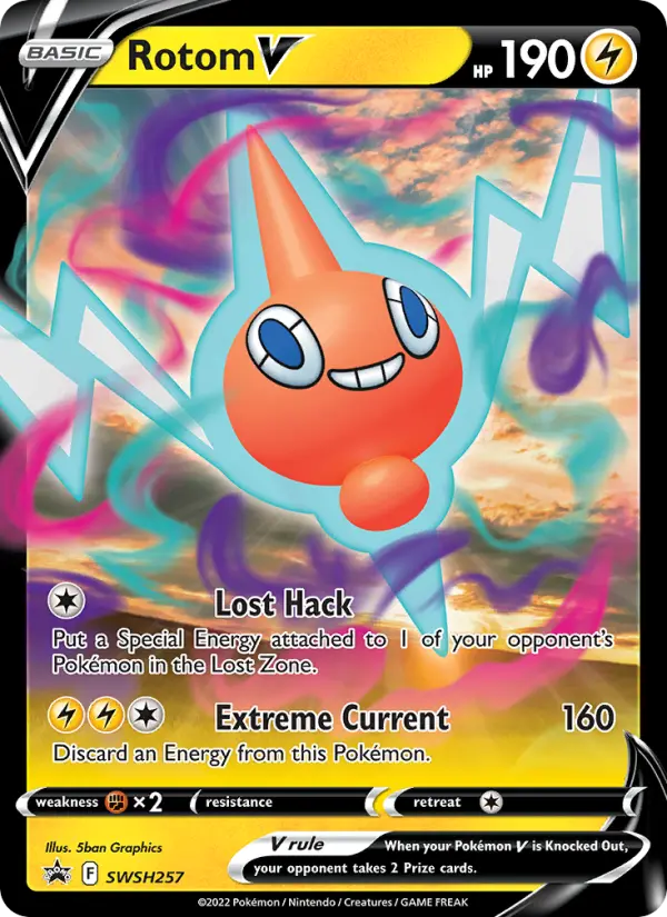 Rotom V — SWSH Black Star Promos card #SWSH257