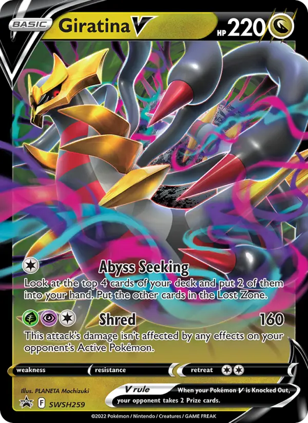 Giratina V — SWSH Black Star Promos card #SWSH259