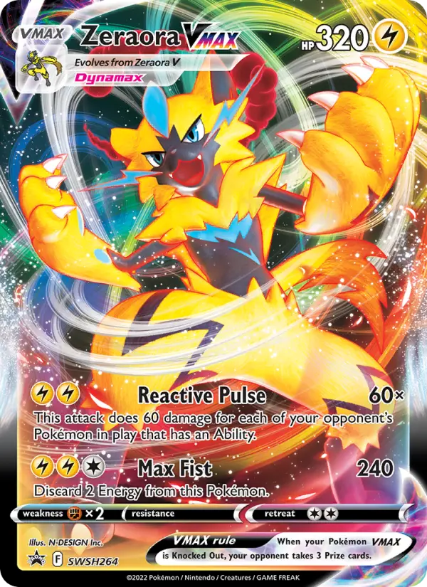 Zeraora VMAX — SWSH Black Star Promos card #SWSH264