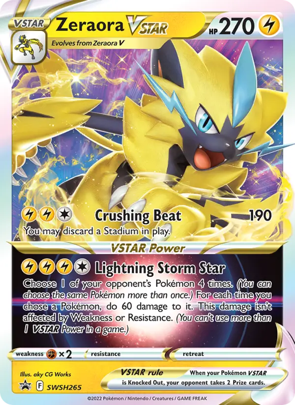 Zeraora VSTAR — SWSH Black Star Promos card #SWSH265
