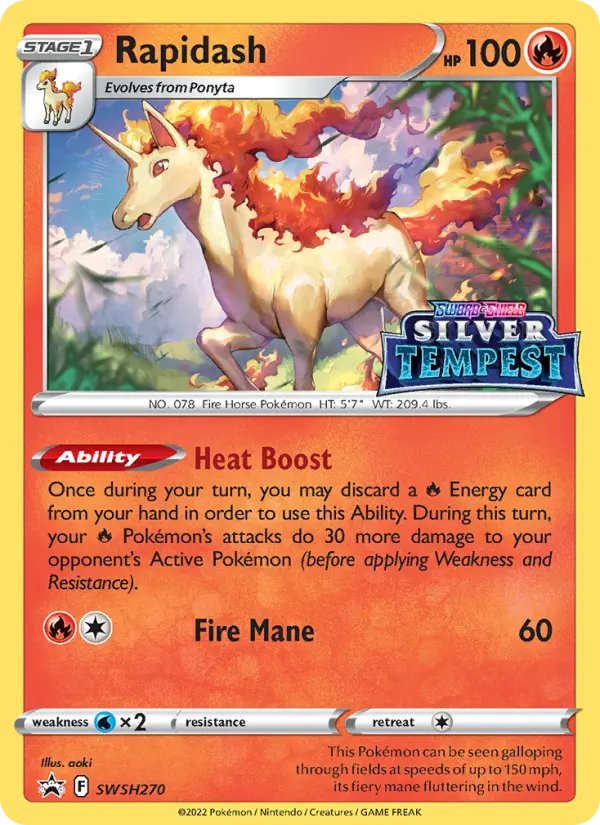 Rapidash — SWSH Black Star Promos card #SWSH270