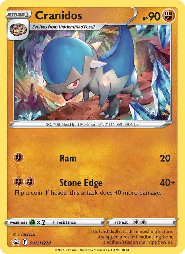 Cranidos — SWSH Black Star Promos card #SWSH274