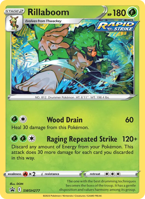Rillaboom — SWSH Black Star Promos card #SWSH277