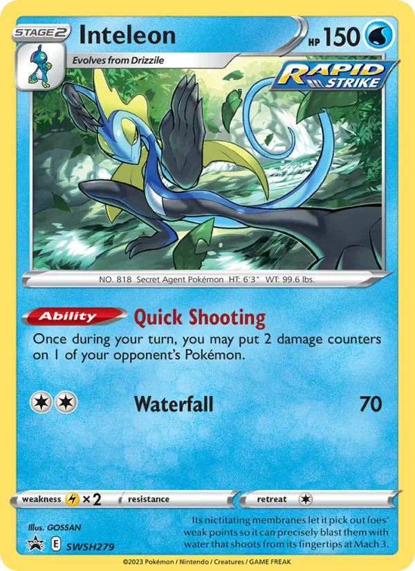 Inteleon — SWSH Black Star Promos card #SWSH279