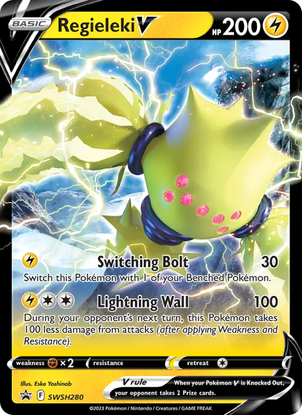 Regieleki V — SWSH Black Star Promos card #SWSH280